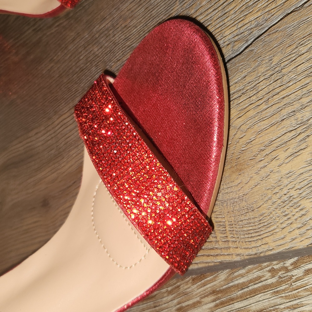 Red Rhinestone Heels - Picture 3 of 3